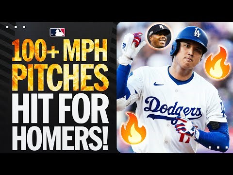 100+ MPH pitches being hit for home runs! ☄️ (Over 15 minutes of home runs 🔥)