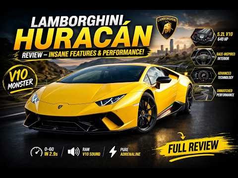Lamborghini Huracán Review – Insane V10 Power & Features