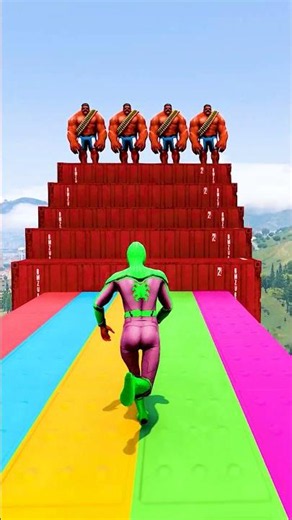 GTA 5 Epic Water Ragdolls | Spider-Man Jumps / Fails ep.19867 #shorts
