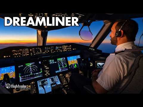 Flying the Boeing 787: Oman Air Cockpit Milan to Muscat