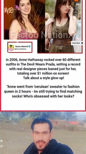 Anne Hathaway Wore Over 60 Designer Looks in The Devil Wears Prada — A $1M Fashion Glow-Up 👠