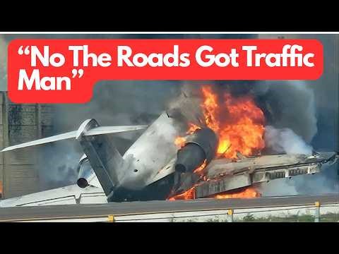 His Only Option Was To Land On A CROWDED Highway | Hop A Jet 823