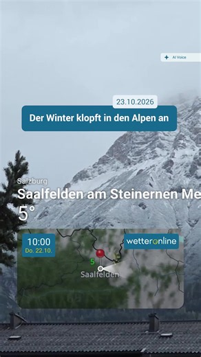 ❄️ Der Winter klopft in den Alpen an! Erstmals in diesem Herbst hat es kräftig geschneit, sogar manche Täler sind weiß. 🌨️ 🏔️ In den nächsten Tagen fällt von Frankreich bis Slowenien noch mehr Schnee. Doch lange bleibt die weiße Pracht nicht liegen, denn bald wird es deutlich wärmer. 🌡️ #Wintereinbruch #Alpen #Schnee #WetterOnline