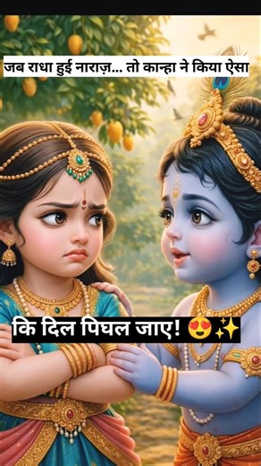 💫राधा रानी हुई नाराज़ 😔 कान्हा से क्यों?#radhakrishna #angry #viral #shorts