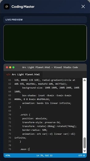 Light Planet #coding #programming #developer #html #umservicesofficial #javascript #codingmaster