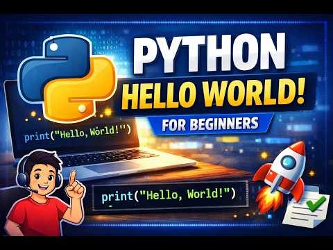 Python for Beginners: Write Your First Program (Hello World)