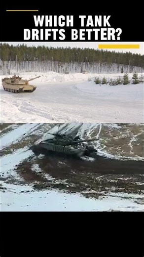 T-72 vs M1 Abrams Tank Drift #T72 #M1A1Abrams #TankDrift #MilitaryComparison #MainBattleTank