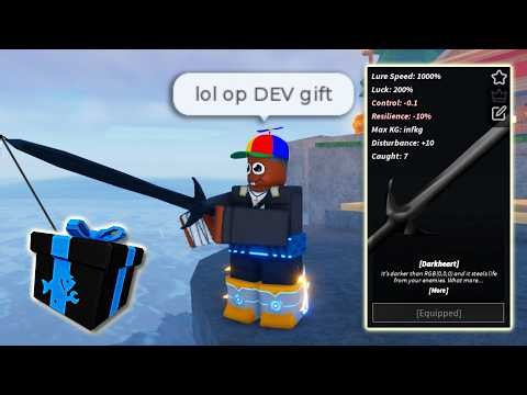 Obtaining EVERY NEW DEVELOPER GIFT In FISCH Roblox...