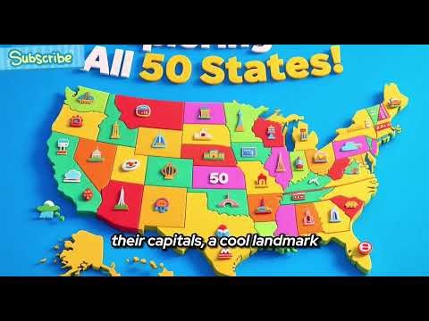“United States & Capitals Song for Kids | Learn All 50 States 🇺🇸”