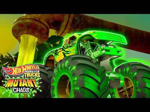 🧪 Gunkster Gets MUTANT SLIME POWERS! | Hot Wheels Monster Trucks