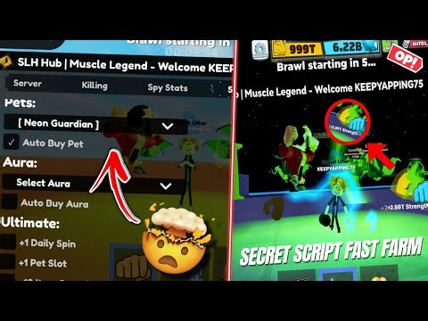 🔥 FASTEST FARM Script in Muscle Legends (SLH) + Auto Pet Buy!