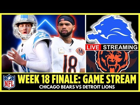 DETROIT LIONS VS CHICAGO BEARS | NFL WEEK 18 LIVE GAME STREAM WATCH PARTY