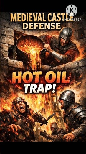 #shorts #educational #knowledgeable #sciecne #Medieval Castle Defense Secrets#Hot Oil Trap Explained