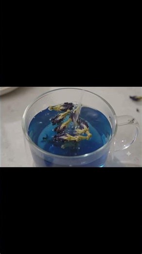 The ultimate aesthetic drink:Butterfly Pea Flower Tea 💙 #AestheticDrinks #SatisfyingVideos #ASMRTea