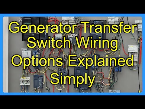 Generator Transfer Switch Wiring Options Explained Simply