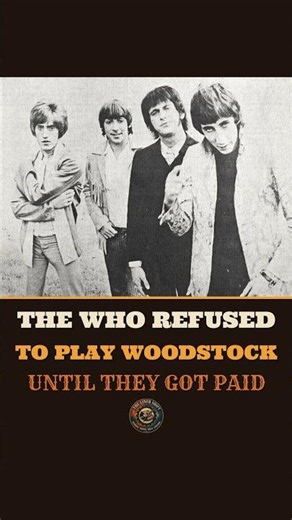The Who Refused to Play Woodstock Until They Got Paid #shorts