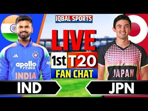 🔴LIVE: India vs Japan T20 Fan Chat | Live Cricket Match Today | IND vs JPN Live Score | Iqbal Sports
