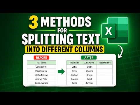 3 Easy Ways to Split Text into Columns in Excel (Step-by-Step)