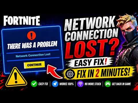 How To Fix Fortnite “Network Connection Lost” Error - There Was a Problem - Fix