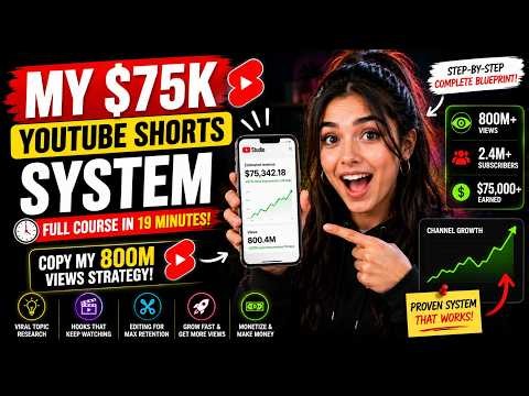 How I Made $75K with YouTube Shorts (Complete 3-4 Minute Blueprint)