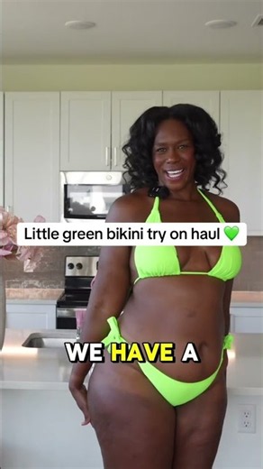 Little green bikini try on haul 💚