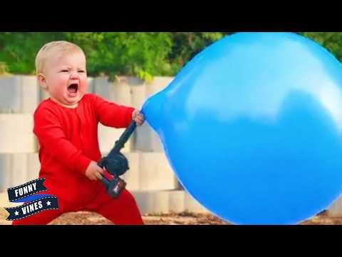 Popping Balloons FAILS! 🎈 Funniest Sibling Rivalry 😂 Funny Vines
