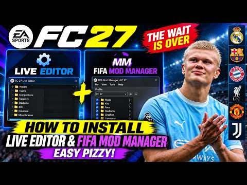 How to Install FC 27 Live Editor v27.1.5 & FIFA Mod Manager v2.2.0 | Easy PC Tutorial