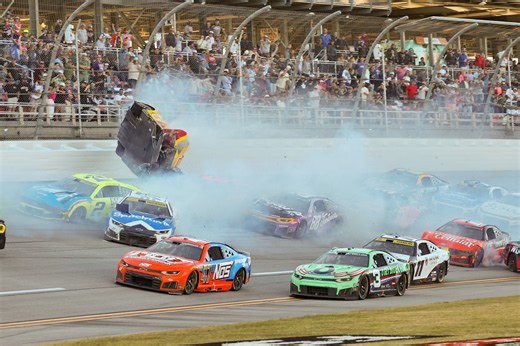 Joey Logano escapes dramatic rollover as late Talladega crash collects playoff contenders
