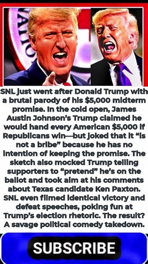 SNL SAVAGES Trump’s $5,000 “Bribe” Promise in Ruthless Cold Open!