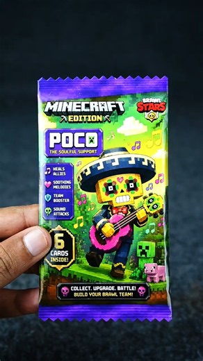 Poco Minecraft Edition (from Brawl Stars) My Sprunki OC DIY Custom TCG Game Cards #diy
