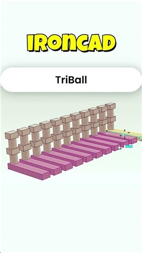 Link parts with TriBall | IronCAD | #shorts #ironcad