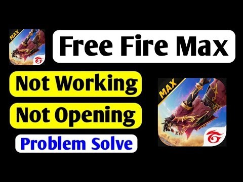 how to fix free fire max game not working not opening loading error problem solve