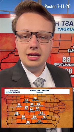 Another hot week ahead for central Iowa