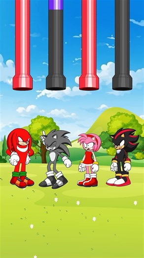 Singing challenge: Help Sonic, Shadow, and Amy find their correct character colors. #sonic #shorts
