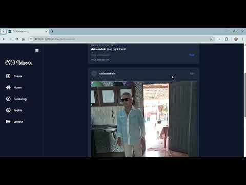 CS50W Project 4 - Network - Full-stack Network Implementation