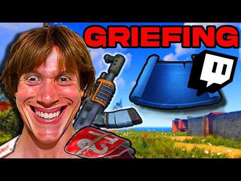 Griefing PVE Streamers In RUST! - trolling highlights