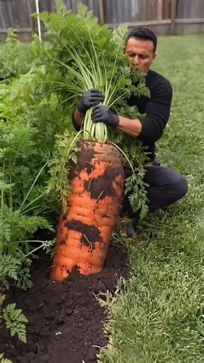 I definitely over-fertilized my garden... 🥕🤯 #PlantTok #GardeningHacks #GardenHumor