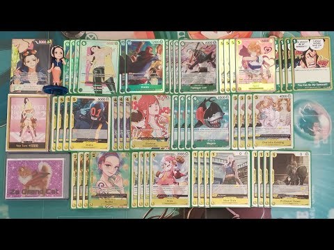 EB05 Nico Robin Green Yellow! Day One Deck List Tutorial! One Piece TCG Za Grand Cat #onepiecetcg