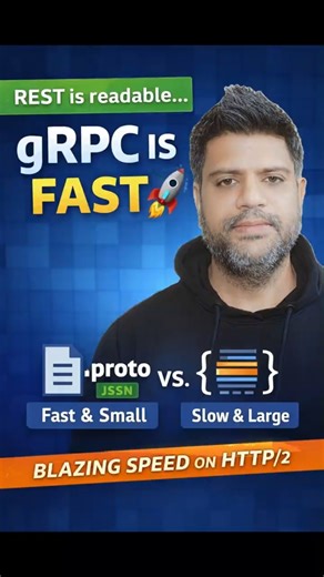 REST vs gRPC Explained in 60 Seconds | The Real Reason gRPC Is So Fast 🔥