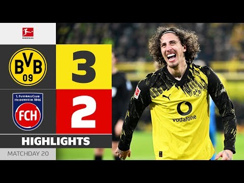 BVB Closing In On Bayern! | BORUSSIA DORTMUND - HEIDENHEIM | Highlights | Matchday 20 – Bundesliga