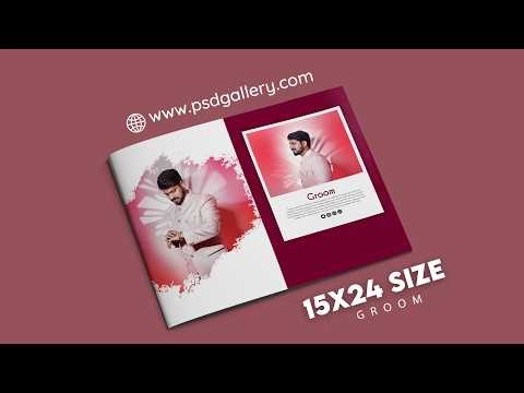 New Album Design Groom 15X24 Size Photoshop Tutorial | 🌐 www.psdgallery.com - 415