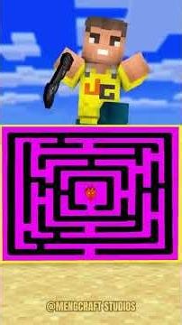 🚨 HELP! 😱 Herobrine Must Solve the CRAZY Maze Challenge! 🌀 Can He ESCAPE? #minecraft #shorts