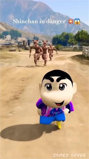angry Hulk saved shinchan from monster rats 🐀 #shorts