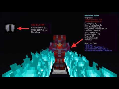 Creating PROTECTION 5 GOD ARMOR in Survival Minecraft (God Elytra Also)