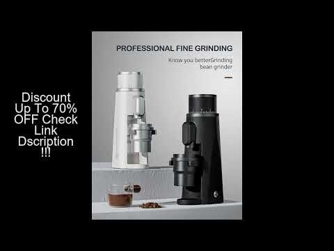 STARSEEKER EDGE Titanium Burr Coffee Grinder 48MM Espresso Burrs Stepless Fineness Adjustment Electr