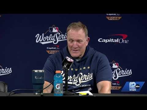 Brewers talk after losing Game 4 of the World Series