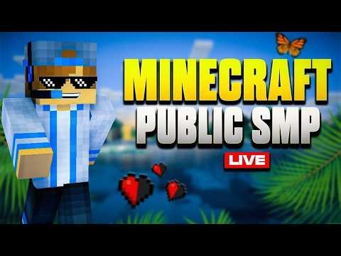 24/7 Minecraft Public Survival Smp Live | Public Server | Java + Pe #minecraft #minecraftlive