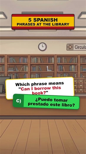 5 Spanish Phrases at the Library