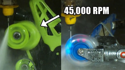 Roller skate wheel meets waterjet
