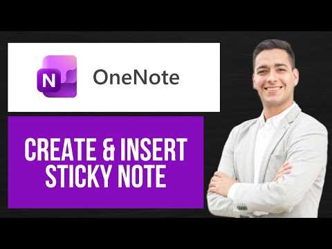 How to Create Sticky Note in Microsoft OneNote | Add Sticky Note to Page